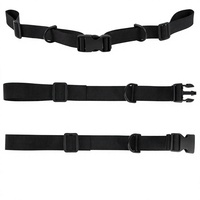 Sangle de poitrine réglable noire personnalisée pour sac à dos avec boucle à dégagement rapide – Accessoires de sac