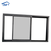 Ventanas Corredizas Horizontales Modernas de Aleación de Aluminio con Mosquitera Magnética y Malla de Acero Inoxidable para Uso en Villas