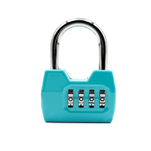 Combination <b>Pad</b> <b>Lock</b> Rectangular Zinc Alloy Blue Green Mechanical Outdoor Hardware 7mm Shackle - Product Image 1