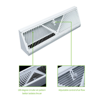 LAKES HVAC climatisation plinthe réglable en acier Diffuseur pour système de ventilation d'air frais