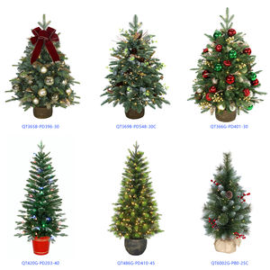 <span class=keywords><strong>Sapin</strong></span> arctique écologique <span class=keywords><strong>sapin</strong></span> de Noël artificiel pré-éclairé en pot avec crayon floqué base verte debout - Product Image 2