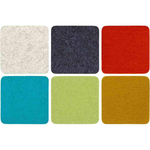 Posavasos de Fieltro de Lana Gruesa Personalizados Industriales, Juego de Manteles Individuales con Patrón Cuadrado para Uso en Oficina, Disponibles en Varios Tamaños para Venta al por Mayor - Product Image 3