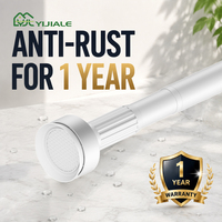 YIJIALE 800K ensembles/mois Livraison rapide Tringle de tension anti-affaissement en acier au carbone 32mm 62-118 pouces avec verrouillage interne pour salon et chambre