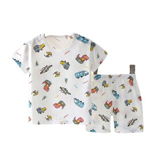 Nouvel ensemble de sous-vêtements <span class=keywords><strong>d</strong></span>'été pour enfants en pur coton, imprimé animaux/dessins animés, fin et respirant, pour filles - Product Image 1
