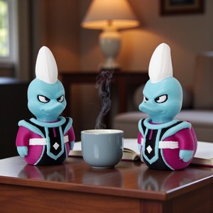 Vashine - Manualidades de Plástico Impresas en 3D, Lindos Patos de Goku, Freezer y Majin Buu, Divertidas Decoraciones para el Hogar, Juguetes de Colección para Niños - Product Image 5