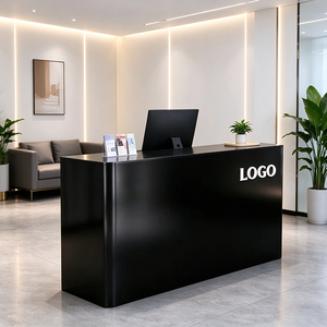 Mostrador de Recepción Comercial de Acero Inoxidable, Mostrador de Recepción para Salón de Belleza, Oficina, Vestíbulo de Hotel - Product Image 4