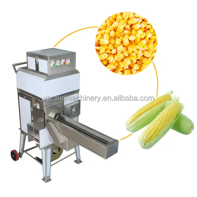 Help Customs Clearance fresh Maize Cob Removing Machine sweet Sheller Corn Peeler fresh Maiz Corn Thresher Machine