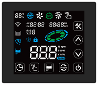 Contrôleur de ventilateur BLDC monophasé 220V 350W 450W avec panneau tactile et télécommande, carte de commande de moteur BLDC, contrôleur de moteur BLDC