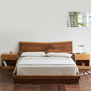 Mesa de Noche Cúbica de Madera Maciza de Roble Blanco, Gabinete de Almacenamiento Moderno con Diseño Minimalista y Moderno para Dormitorio - Product Image 3