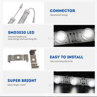 Bande LED 12V 3030 IP67 pour caisson lumineux double face avec éclairage latéral et fonction de gradation