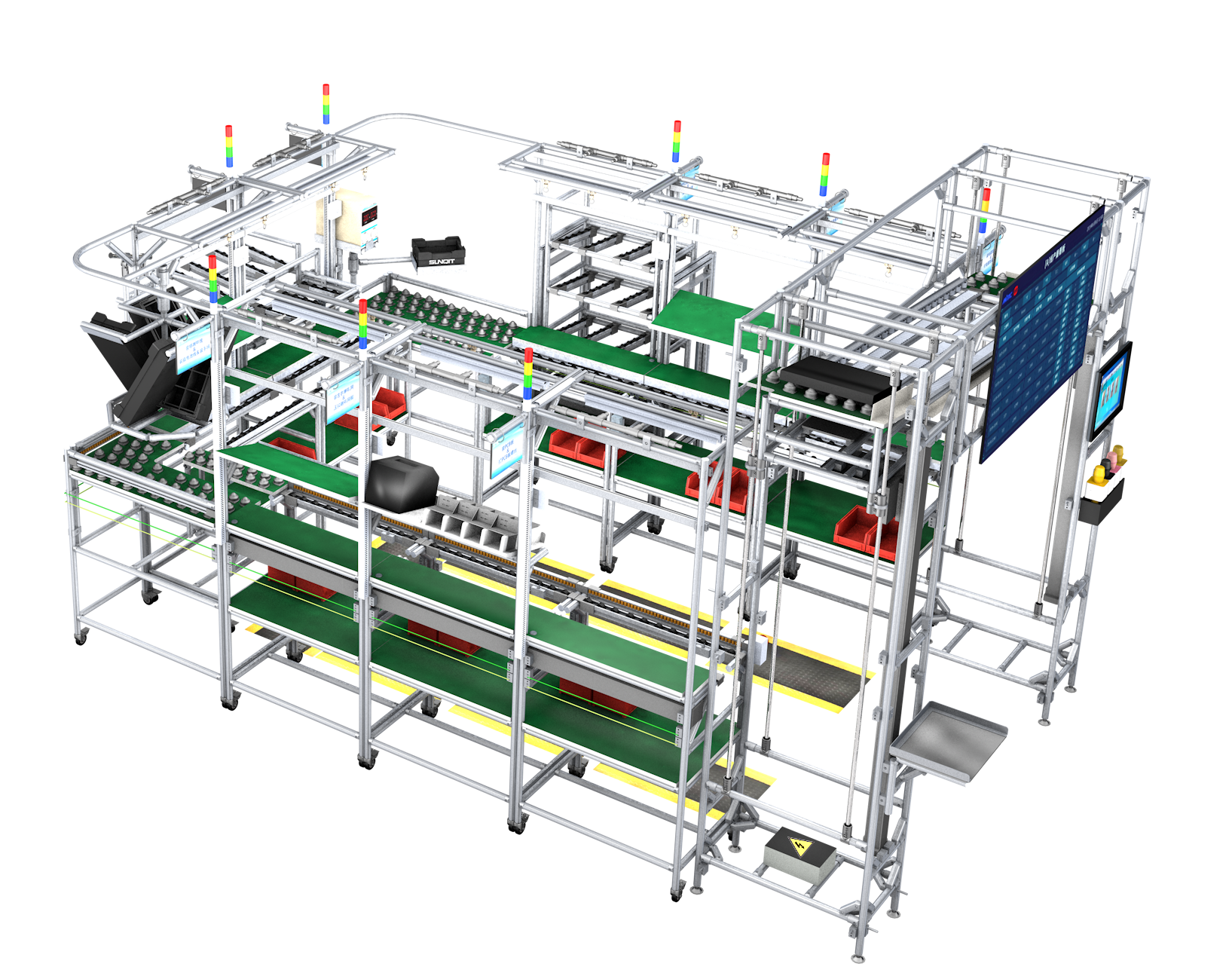 Индивидуальный электронный Заводской Рабочий стол ESD, линия сборки продукции, верстак ESD для использования в мастерской с роликовым транспортером