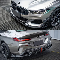Kit de carrosserie en fibre de carbone style AE pour Bmw Série 8 G16 840I Upgrade Kits de montage parfait style AE Lèvre avant avec lèvre arrière lumineuse