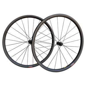 Vélo de route ultraléger 1140G, jantes de 25 mm de largeur, roues en carbone avec rayons en carbone, moyeu à tirage droit, roues de vélo tubeless - Product Image 1