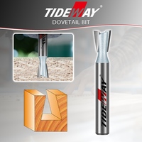 Pisau Router Kayu Tungsten Carbide Tin Standar Industri Pabrik TIDEWAY, Pemotong Penggilingan CNC, ODM Dapat Disesuaikan untuk Pengerjaan Kayu