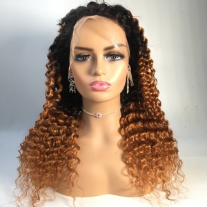 10a grado brasileño Peluca <span class=keywords><strong>de</strong></span> pelo peruano <span class=keywords><strong>de</strong></span> la <span class=keywords><strong>onda</strong></span> profunda del pelo humano del frente del cordón pelucas - Product Image 1
