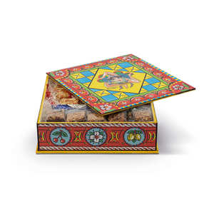 Cesto Natalizio Sicilia Beddra in Scatola Rigida, Stampa Offset su Carta, Set Regalo Personalizzato per Riunioni Familiari e Feste - Product Image 1