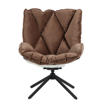 Design italien cuir couvert Base pivotante détente loisirs salon salon moderne chaise et canapé DC-1565D