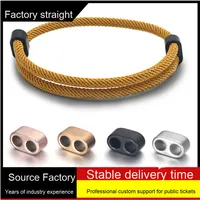 Boucle double en forme de 8 en acier inoxydable pour bijoux DIY, fermoir réglable pour bracelets, colliers, perles et breloques de mode, avec trou de fixation