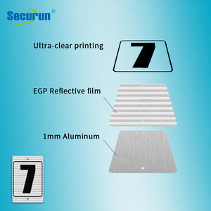 ป้ายหมายเลขที่จอดรถแบบสะท้อนแสง ป้ายหมายเลขอะลูมิเนียม ป้ายหมายเลขข้างทาง ทนทานต่อสภาพอากาศ ป้ายอะลูมิเนียม EGP ขนาด 8*12 นิ้ว - Product Image 3