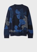 Pull d'hiver ODM respirant à col rond et manches longues, motif floral patchwork avec logo frontal