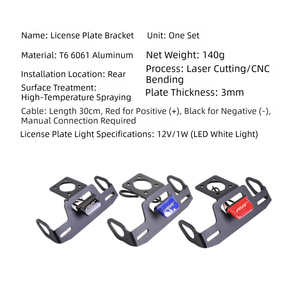 Support <span class=keywords><strong>de</strong></span> plaque d'immatriculation pour <span class=keywords><strong>moto</strong></span> Yamaha YZF R6, kit <span class=keywords><strong>de</strong></span> désamorsage <span class=keywords><strong>de</strong></span> garde-boue arrière - Product Image 3