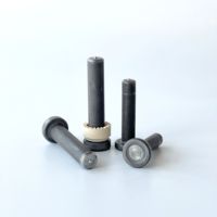 Connecteur de cisaillement à goujons de soudage en acier au carbone ML15 GB10433 avec manchon céramique pour structure en acier