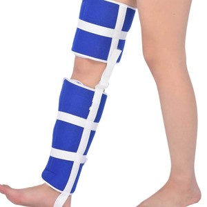 Attelle de maintien et de traction pour membre inférieur en éponge bleue, avec support de mollet et sangle d'étirement, tailles SML - Product Image 3