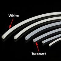 Tuyau en PTFE pur blanc translucide, tube en téflon à diamètre intérieur lisse, tuyau en PFA FEP résistant à la corrosion pour applications hydrauliques et chimiques