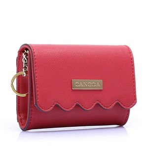 #2068 <span class=keywords><strong>rosso</strong></span> Saffiano in pelle microfibra all'ingrosso di marca portafogli da <span class=keywords><strong>donna</strong></span> Billetera <span class=keywords><strong>portafoglio</strong></span> da <span class=keywords><strong>donna</strong></span> - Product Image 1