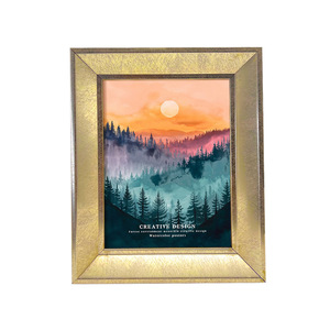 Cadre photo en métal <span class=keywords><strong>doré</strong></span>, cadre décoratif pour la décoration de la maison, affichage sur bureau, style vintage, cadre pour affiche artistique, cadeau de mariage - Product Image 6