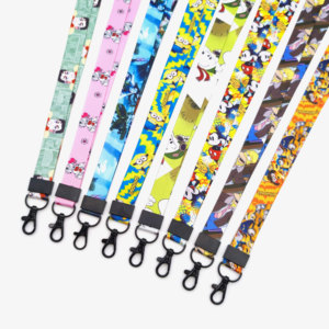 Eco-Friendly <b>Polyester</b> <b>Lanyard</b> With Cute Anime & Cartoon Characters Print Custom Logo Included - Product Image 5