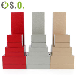 Juego de Cajas de Joyería de Piel Sintética Imitación PU con Logotipo Personalizado al por Mayor en Color Dorado, Rojo y Gris para Collares, Pulseras, Pendientes y Anillos - Product Image 3