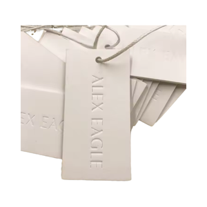 Dropshipping biểu tượng tùy chỉnh dập nổi treo <span class=keywords><strong>tag</strong></span> thiết kế mới giấy may hangtags cho túi xách và giày đặc biệt Quà Tặng giày chuỗi - Product Image 4