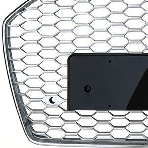 Accessoires de décoration extérieure de voiture en ABS noir, kits de carrosserie, calandre avant en maille pour <span class=keywords><strong>Audi</strong></span> A6 S6 C7 PA 2016-2018 - Product Image 2