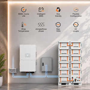 Sistema de Almacenamiento de Baterías de Litio LiFePO4 de 100KWH, 150KWH, 215KWH, Gabinete ESS, Inversor Híbrido Deye de <span class=keywords><strong>50KW</strong></span>, 100KW, 125KW, Todo en Uno, BESS - Product Image 3