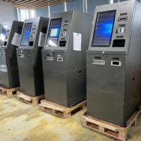 Kiosque de paiement en espèces en libre-service, machine de change de devises étrangères, lecteur de passeport, distributeur de billets, machine de change de devises