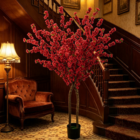 Neues Design Hochzeitsdekoration Künstlicher Pfirsichblütenbaum Kunstblumen für Innenräume Büro Hotel Bar Blumenarrangements Raumdekoration