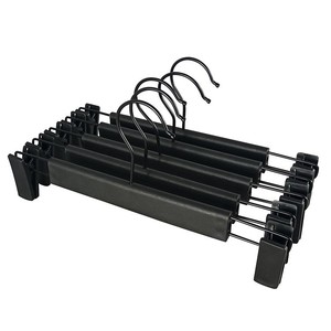 Cintres en plastique pour jeans avec pinces antidérapantes, cintres pour vêtements, jupes, cintres ajustables pour adultes, cintres pour pantalons, porte-pantalons de boutique - Product Image 1
