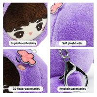 Gantungan Kunci Boneka Mini Custom Lucu Karakter Kartun Anime OEM Grosir Figur Karakter Boneka untuk Hiasan Tas