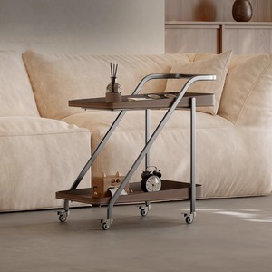 <span class=keywords><strong>Table</strong></span> d'appoint multifonctionnelle en métal minimaliste italienne, nouveau style, simple et luxueuse, petite <span class=keywords><strong>table</strong></span> à café sur roulettes - Product Image 2