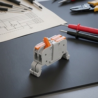 Connecteur à levier pour rail DIN 2 entrées 2 sorties, 32A, à insertion rapide, 0,2-4mm, PA66, raccordement PC, certifié CE pour contrôle industriel