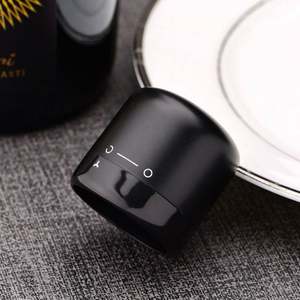 จุกปิดขวดไวน์สุญญากาศ 1 ชิ้น สีดำ ทำจากพลาสติก ปิดผนึกได้ ใช้ซ้ำได้ ช่วยรักษาความสดของไวน์ จุกปิดขวดไวน์แบบระบายอากาศ - Product Image 1