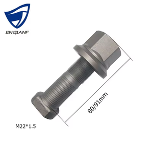 उच्च गुणवत्ता वाले टिकाऊ 40 करोड़ गैल्वेनाइज्ड जस्ता ट्रक और ट्रेलरों के हेक्स हेड के लिए लुग नट बोल्ट - Product Image 5