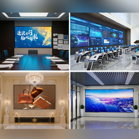 Pantalla LED para Interiores de Aeropuertos P0.4-P1.2, Gráficos Animados para Información de Vuelos, Señalización Digital, Pantalla Publicitaria OEM