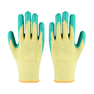 Protección Algodón Látex Recubierto Guantes Skid Guantes De - Product Image 3