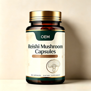 Cápsulas de Hongo Reishi, Extractos de Hongos Orgánicos para un Bienestar Diario Tranquilo, Sin GMO, Sin Rellenos de Granos - Product Image 1