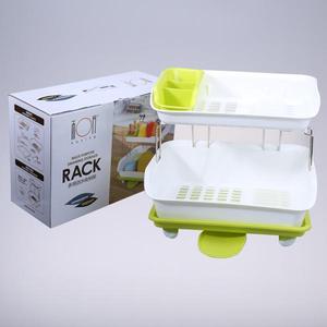 Égouttoir à vaisselle double niveau en PP multi-usages pour l'organisation de la <span class=keywords><strong>cuisine</strong></span> à domicile - Product Image 1