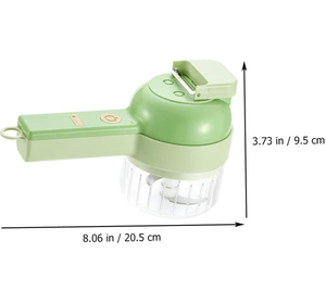 Portable 4-in-1 Electric Automatic Garlic <b>Vegetable</b> <b>Chopper</b> Handheld Eco-Friendly Microwave Safe Kitchen Accessory Stainless - Product Image 4