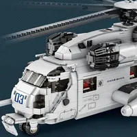 Reobrix 33037 CH-53E Super Stallion Model Pesawat Skala Mainan Bongkar Pasang DIY untuk Anak-anak  Kado Set Blok Bangunan