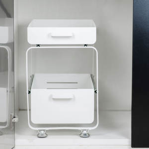 Estante Esquinero Metálico para Especias, Estante de Almacenamiento Esquinero de Hierro para Encimera, Acabado Cromado, Diseño Flexible Ecológico para Esquina de Cocina - Product Image 1